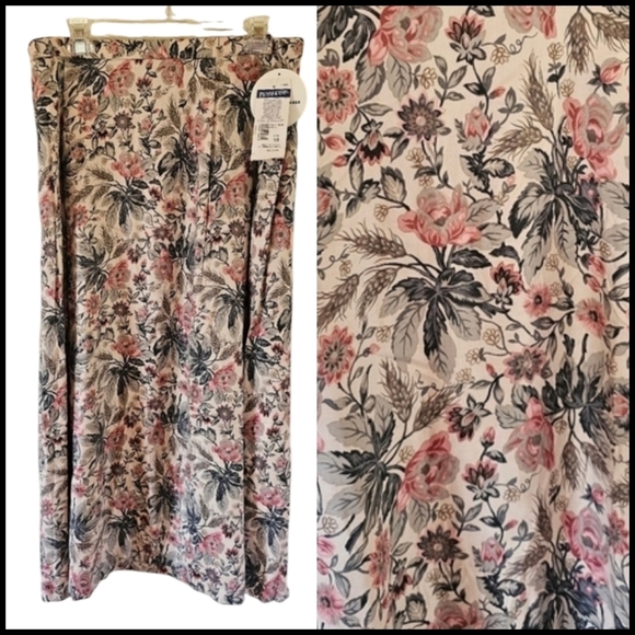 Vintage Pendleton Nwt Floral CottageCore Maxi Skirt Grannycore - Picture 1 of 7